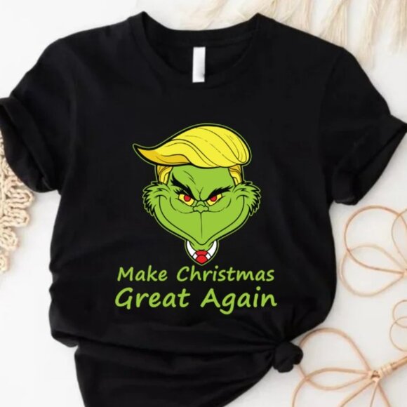 Trump Make Christmas Great Again T-Shirt, Christmas Trump T-Shirt - Picture 1 of 1